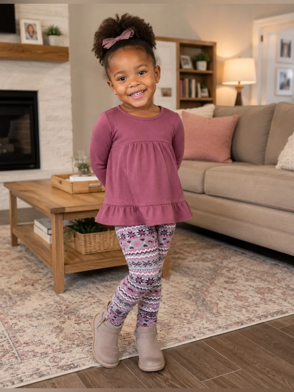 Little Miss Attitude- 3T Snowflake Pants